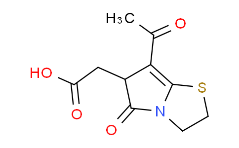 CAS No. 118792-70-4, 2-(7-Acetyl-5-oxo-2,3,5,6-tetrahydropyrrolo[2,1-b]thiazol-6-yl)acetic acid