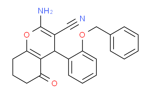 MC685322 | 337499-03-3 | 2-Amino-4-(2-(benzyloxy)phenyl)-5-oxo-5,6,7,8-tetrahydro-4H-chromene-3-carbonitrile