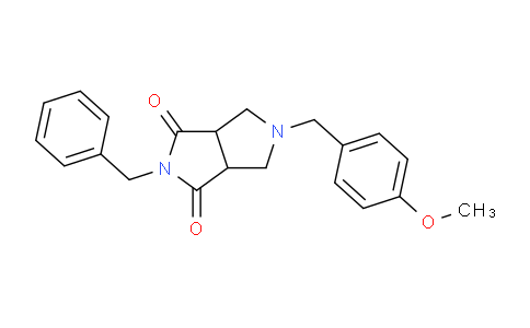 CAS No. 1956383-16-6, 2-Benzyl-5-(4-methoxybenzyl)tetrahydropyrrolo[3,4-c]pyrrole-1,3(2H,3aH)-dione