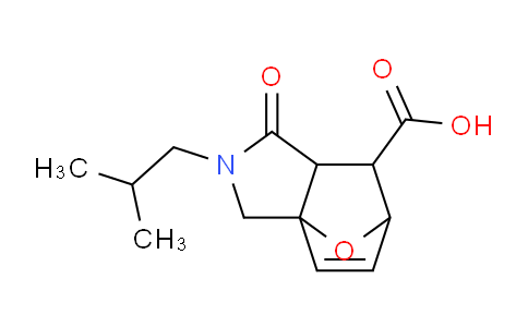 CAS No. 436855-63-9, 2-Isobutyl-1-oxo-1,2,3,6,7,7a-hexahydro-3a,6-epoxyisoindole-7-carboxylic acid