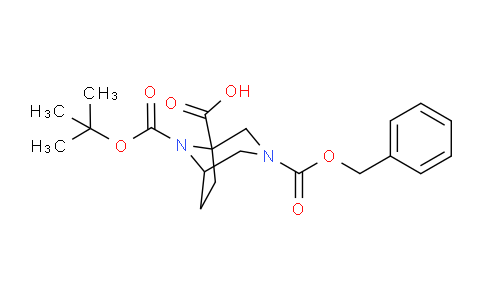 CAS No. 1251010-72-6, 3-((Benzyloxy)carbonyl)-8-(tert-butoxycarbonyl)-3,8-diazabicyclo[3.2.1]octane-1-carboxylic acid