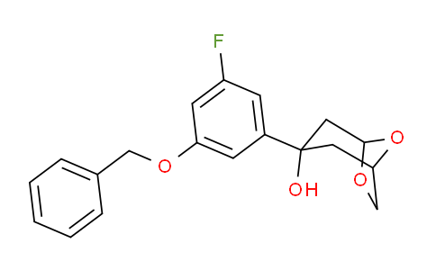 CAS No. 1427501-42-5, 3-(3-(Benzyloxy)-5-fluorophenyl)-6,8-dioxabicyclo[3.2.1]octan-3-ol