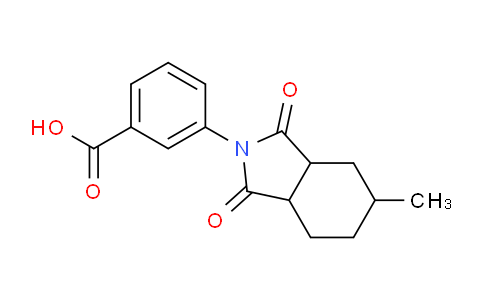 CAS No. 345951-38-4, 3-(5-Methyl-1,3-dioxohexahydro-1H-isoindol-2(3H)-yl)benzoic acid