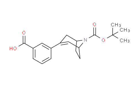 CAS No. 1956324-69-8, 3-(8-(tert-Butoxycarbonyl)-8-azabicyclo[3.2.1]oct-2-en-3-yl)benzoic acid