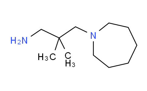 CAS No. 845885-85-0, 3-(Azepan-1-yl)-2,2-dimethylpropan-1-amine