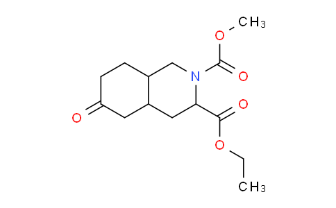 CAS No. 128073-42-7, 3-Ethyl 2-methyl 6-oxooctahydroisoquinoline-2,3(1H)-dicarboxylate