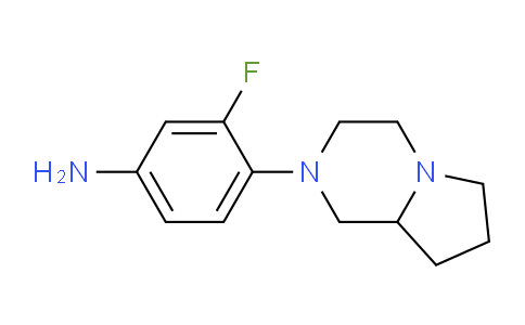 CAS No. 937597-22-3, 3-Fluoro-4-(hexahydropyrrolo[1,2-a]pyrazin-2(1H)-yl)aniline