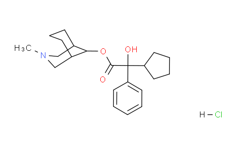 CAS No. 162220-36-2, 3-Methyl-3-azabicyclo[3.3.1]nonan-9-yl 2-cyclopentyl-2-hydroxy-2-phenylacetate hydrochloride