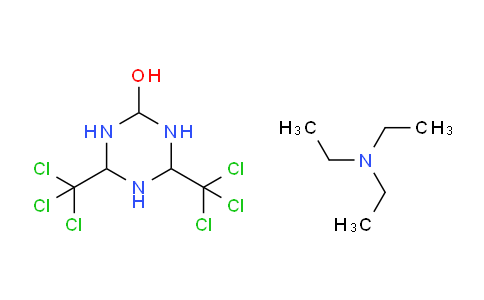 CAS No. 1823254-01-8, 4,6-Bis(trichloromethyl)-1,3,5-triazinan-2-ol compound with triethylamine (1:1)