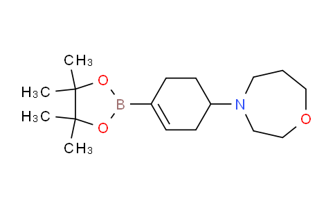 CAS No. 1046793-60-5, 4-(4-(4,4,5,5-Tetramethyl-1,3,2-dioxaborolan-2-yl)cyclohex-3-en-1-yl)-1,4-oxazepane