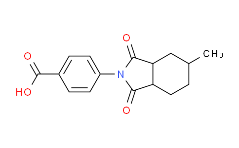 CAS No. 345288-36-0, 4-(5-Methyl-1,3-dioxohexahydro-1H-isoindol-2(3H)-yl)benzoic acid
