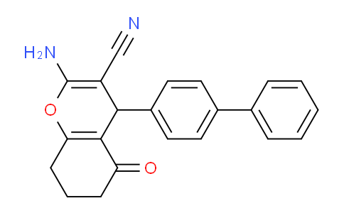CAS No. 337496-54-5, 4-([1,1'-Biphenyl]-4-yl)-2-amino-5-oxo-5,6,7,8-tetrahydro-4H-chromene-3-carbonitrile