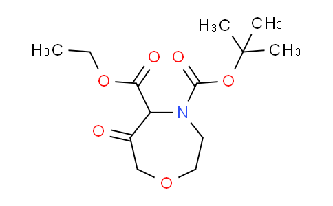 CAS No. 1330763-23-9, 4-tert-Butyl 5-ethyl 6-oxo-1,4-oxazepane-4,5-dicarboxylate