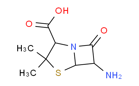 CAS No. 3115-55-7, 6-Amino-3,3-dimethyl-7-oxo-4-thia-1-azabicyclo[3.2.0]heptane-2-carboxylic acid