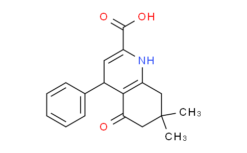 CAS No. 1233334-73-0, 7,7-Dimethyl-5-oxo-4-phenyl-1,4,5,6,7,8-hexahydroquinoline-2-carboxylic acid