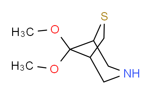 CAS No. 1934616-17-7, 8,8-Dimethoxy-6-thia-3-azabicyclo[3.2.1]octane
