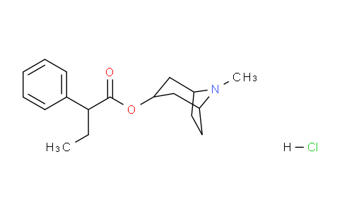 CAS No. 1233641-91-2, 8-Methyl-8-azabicyclo[3.2.1]octan-3-yl 2-phenylbutanoate hydrochloride