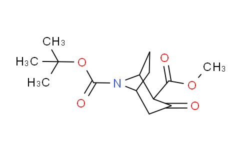 CAS No. 1140321-06-7, 8-tert-Butyl 2-methyl 3-oxo-8-azabicyclo[3.2.1]octane-2,8-dicarboxylate