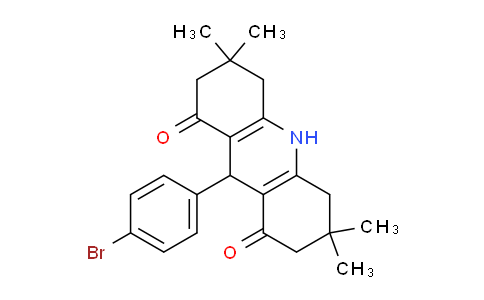 CAS No. 136203-54-8, 9-(4-Bromophenyl)-3,3,6,6-tetramethyl-3,4,6,7,9,10-hexahydroacridine-1,8(2H,5H)-dione