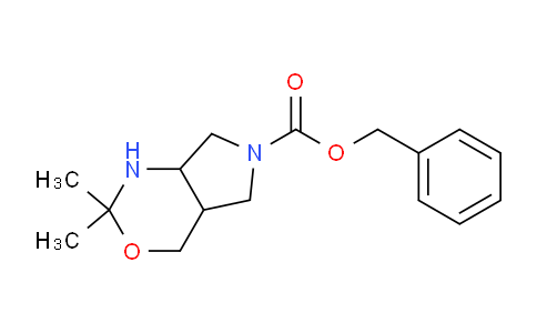 CAS No. 1346597-57-6, Benzyl 2,2-dimethylhexahydropyrrolo[3,4-d][1,3]oxazine-6(4H)-carboxylate
