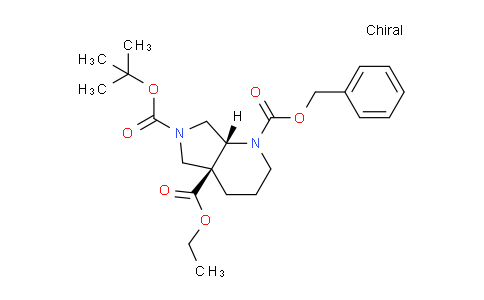 CAS No. 1251010-24-8, cis-1-Benzyl 6-tert-butyl 4a-ethyl hexahydro-1H-pyrrolo[3,4-b]pyridine-1,4a,6(2H)-tricarboxylate