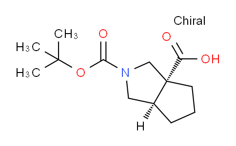 CAS No. 1445951-33-6, cis-2-(tert-Butoxycarbonyl)octahydrocyclopenta[c]pyrrole-3a-carboxylic acid