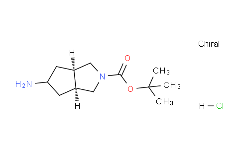 CAS No. 1810070-12-2, cis-tert-Butyl 5-aminohexahydrocyclopenta[c]pyrrole-2(1H)-carboxylate hydrochloride