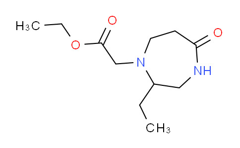 CAS No. 1142198-02-4, Ethyl 2-(2-ethyl-5-oxo-1,4-diazepan-1-yl)acetate