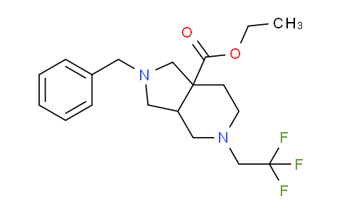 CAS No. 1956380-29-2, Ethyl 2-benzyl-5-(2,2,2-trifluoroethyl)octahydro-1H-pyrrolo[3,4-c]pyridine-7a-carboxylate