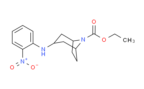 CAS No. 1956327-02-8, Ethyl 3-((2-nitrophenyl)amino)-8-azabicyclo[3.2.1]octane-8-carboxylate