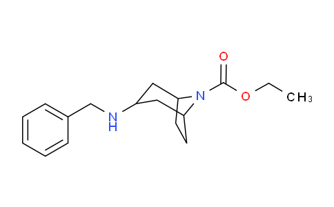 CAS No. 1823467-33-9, Ethyl 3-(benzylamino)-8-azabicyclo[3.2.1]octane-8-carboxylate
