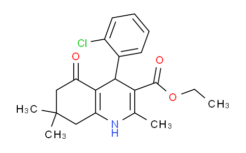 CAS No. 298231-14-8, Ethyl 4-(2-chlorophenyl)-2,7,7-trimethyl-5-oxo-1,4,5,6,7,8-hexahydroquinoline-3-carboxylate