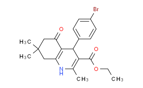 CAS No. 292853-25-9, Ethyl 4-(4-bromophenyl)-2,7,7-trimethyl-5-oxo-1,4,5,6,7,8-hexahydroquinoline-3-carboxylate