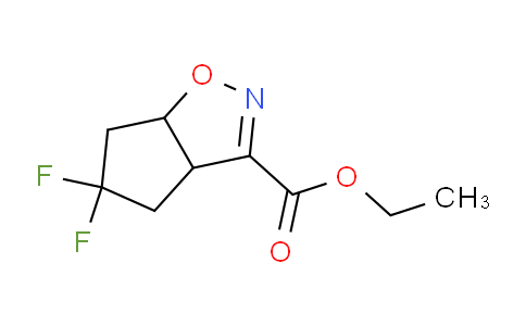 CAS No. 1823960-27-5, Ethyl 5,5-difluoro-4,5,6,6a-tetrahydro-3aH-cyclopenta[d]isoxazole-3-carboxylate