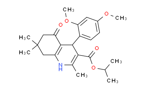 CAS No. 299449-78-8, Isopropyl 4-(2,4-dimethoxyphenyl)-2,7,7-trimethyl-5-oxo-1,4,5,6,7,8-hexahydroquinoline-3-carboxylate