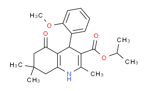 CAS No. 300667-65-6, Isopropyl 4-(2-methoxyphenyl)-2,7,7-trimethyl-5-oxo-1,4,5,6,7,8-hexahydroquinoline-3-carboxylate