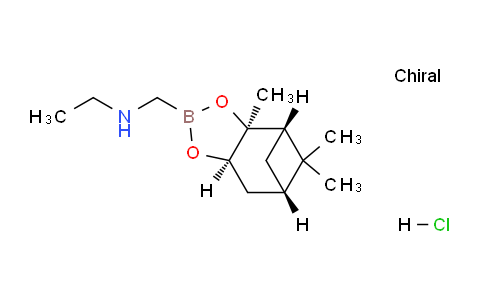 CAS No. 1063700-88-8, N-(((3aS,4S,6S,7aR)-3a,5,5-Trimethylhexahydro-4,6-methanobenzo[d][1,3,2]dioxaborol-2-yl)methyl)ethanamine hydrochloride