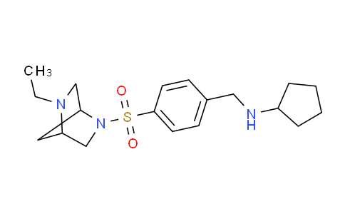 CAS No. 1336912-30-1, N-(4-((5-Ethyl-2,5-diazabicyclo[2.2.1]heptan-2-yl)sulfonyl)benzyl)cyclopentanamine
