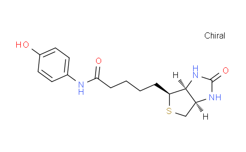 CAS No. 901770-40-9, N-(4-Hydroxyphenyl)-5-((3aS,4S,6aR)-2-oxohexahydro-1H-thieno[3,4-d]imidazol-4-yl)pentanamide