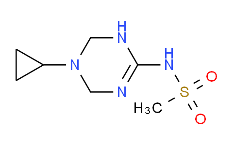 CAS No. 1209203-08-6, N-(5-Cyclopropyl-1,4,5,6-tetrahydro-1,3,5-triazin-2-yl)methanesulfonamide