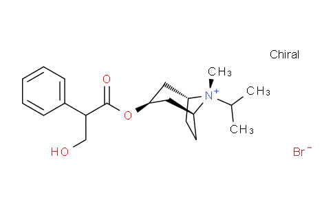 CAS No. 58073-59-9, rel-(1R,3r,5S,8r)-3-((3-hydroxy-2-phenylpropanoyl)oxy)-8-isopropyl-8-methyl-8-azabicyclo[3.2.1]octan-8-ium bromide