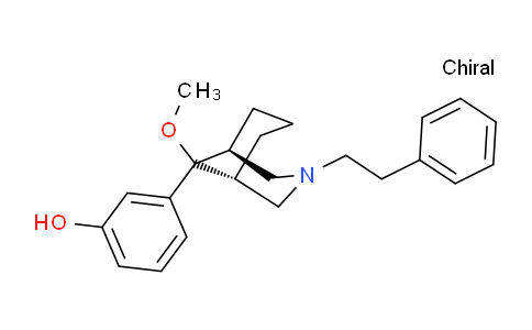 CAS No. 92836-37-8, rel-3-((1R,5S)-9-Methoxy-3-phenethyl-3-azabicyclo[3.3.1]nonan-9-yl)phenol