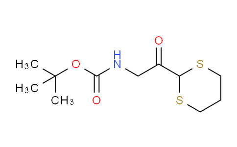 CAS No. 173411-50-2, tert-Butyl (2-(1,3-dithian-2-yl)-2-oxoethyl)carbamate