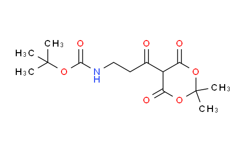 CAS No. 865364-92-7, tert-Butyl (3-(2,2-dimethyl-4,6-dioxo-1,3-dioxan-5-yl)-3-oxopropyl)carbamate