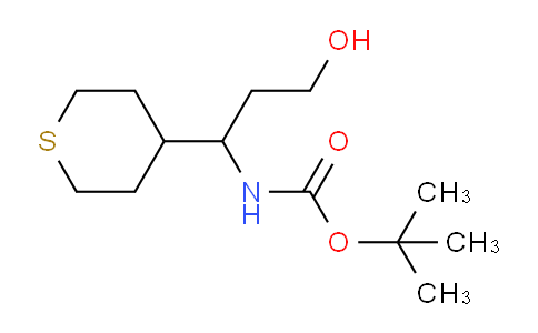 CAS No. 898405-01-1, tert-Butyl (3-hydroxy-1-(tetrahydro-2H-thiopyran-4-yl)propyl)carbamate