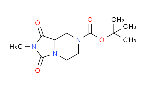 CAS No. 1431861-88-9, tert-Butyl 2-methyl-1,3-dioxohexahydroimidazo[1,5-a]pyrazine-7(1H)-carboxylate