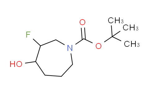 CAS No. 1209780-39-1, tert-Butyl 3-fluoro-4-hydroxyazepane-1-carboxylate