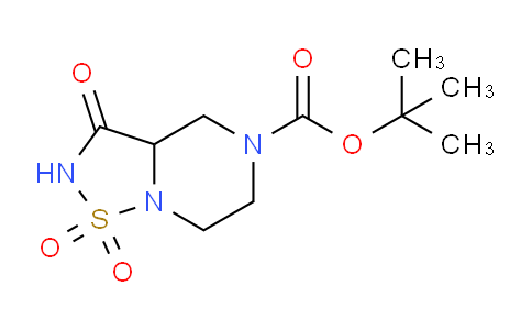 CAS No. 1255574-37-8, tert-Butyl 3-oxotetrahydro-2H-[1,2,5]thiadiazolo[2,3-a]pyrazine-5(3H)-carboxylate 1,1-dioxide