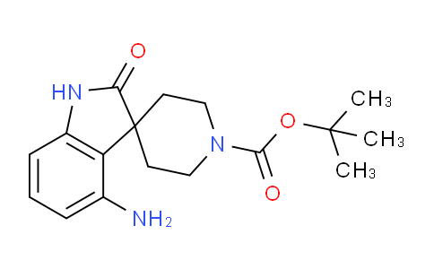 CAS No. 2089315-40-0, tert-Butyl 4-amino-2-oxospiro[indoline-3,4'-piperidine]-1'-carboxylate