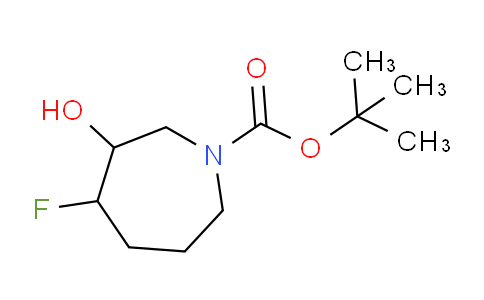 CAS No. 1823822-57-6, tert-Butyl 4-fluoro-3-hydroxyazepane-1-carboxylate